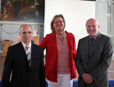 Dr. Robert Staudigl (Land Tirol), Ursula Plassnik und Prof. Ferdinand Karlhofer