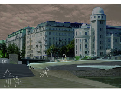 Mit ihrem Proejkt „the floating bridge“ erreichten Martin Griessmair und Christian Wi …