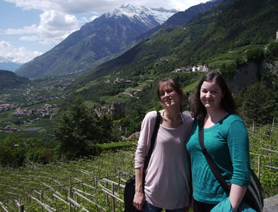 Bei einer Exkursion nach Südtirol erhielten die Studierenden Einblicke in den Weinbau …