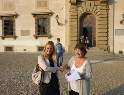 Die Präsidentin der Accademia della Crusca, Prof.ssa Nicoletta Maraschio, gratuliert  …