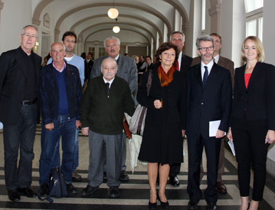 v.l.: VR Psenner,Prof. Smekal, Prof. Hajnal, Prof. Zuccalà, Prof. Rainer, Prof. Zanov …