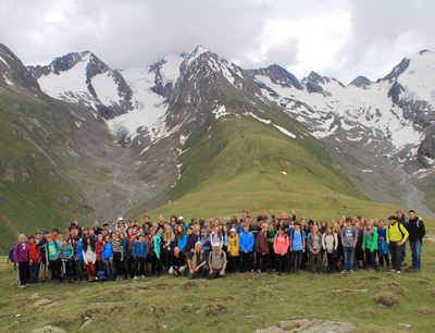 Gruppenfoto auf der Hohen Mut (2.670 m)