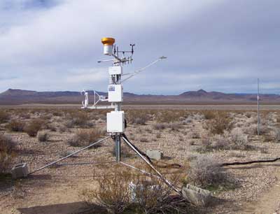 Die Messstation in der Mojave-Wüste