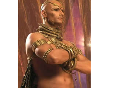 Der persische Großkönig Xerxes, wie er im Kinofilm 300 dargestellt wurde [Foto: stupi …