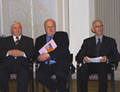 v.l.: Prof. Nils Valerian Waubke, Altrektor Prof. Rainer Sprung, Prof. Gerald Schulz