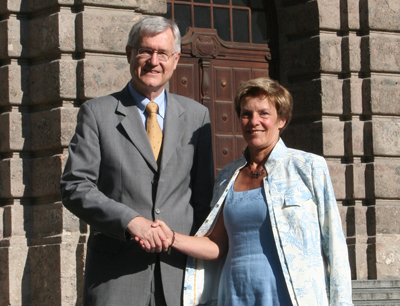 Rektor Univ.Prof. Dr. Manfried Gantner und ao.Univ.Prof. Mag.Dr. Margaretha Friedrich …