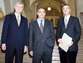 Rektor Manfried Gantner, Präsident Georg Wick, Vizerektor Tilmann Märk