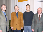 von li: Prof. Martin Ehrendorfer, Prof. Michael Kuhn, Dr. Alexander Gohm, Prof. Helmu …