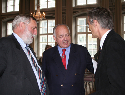 EU-Kommissar a. D. Dr. Franz Fischler, Jubilar Prof. Heinrich Neisser und Prof. Tilma …