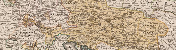 J. Ch. Homann Tabula Geographica Europae Austriacae Generalis, um 1730