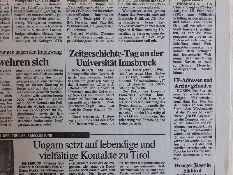 1. Zeitgeschichte-Tag 24.–27. Mai 1993 (2)