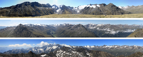 Panoramen rund um Obergurgl
