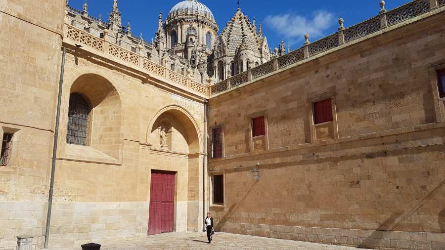 Salamanca_Blick auf Alte Kathedrale