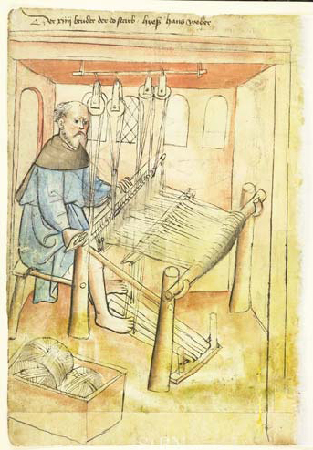 Miniatur aus dem Hausbuch der Nürnberger Zwölfbrüderstiftung, Mendel I, 1437/Miniature taken from The House Book of the Mendelian Twelve Brothers Foundation in Nuremberg, 1437 AD