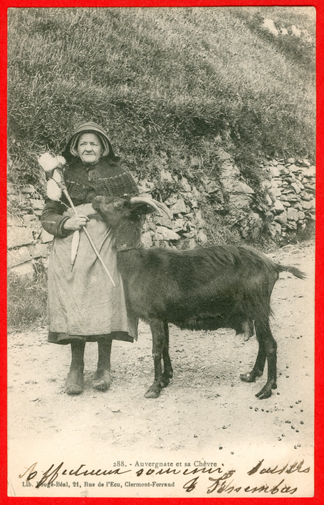 Frau beim Spinnen / woman spinning