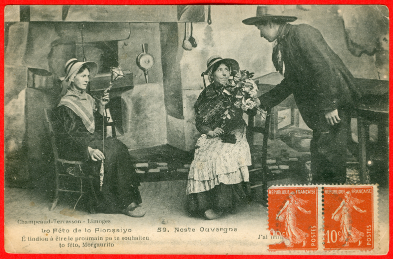 Frau beim Spinnen / woman spinning