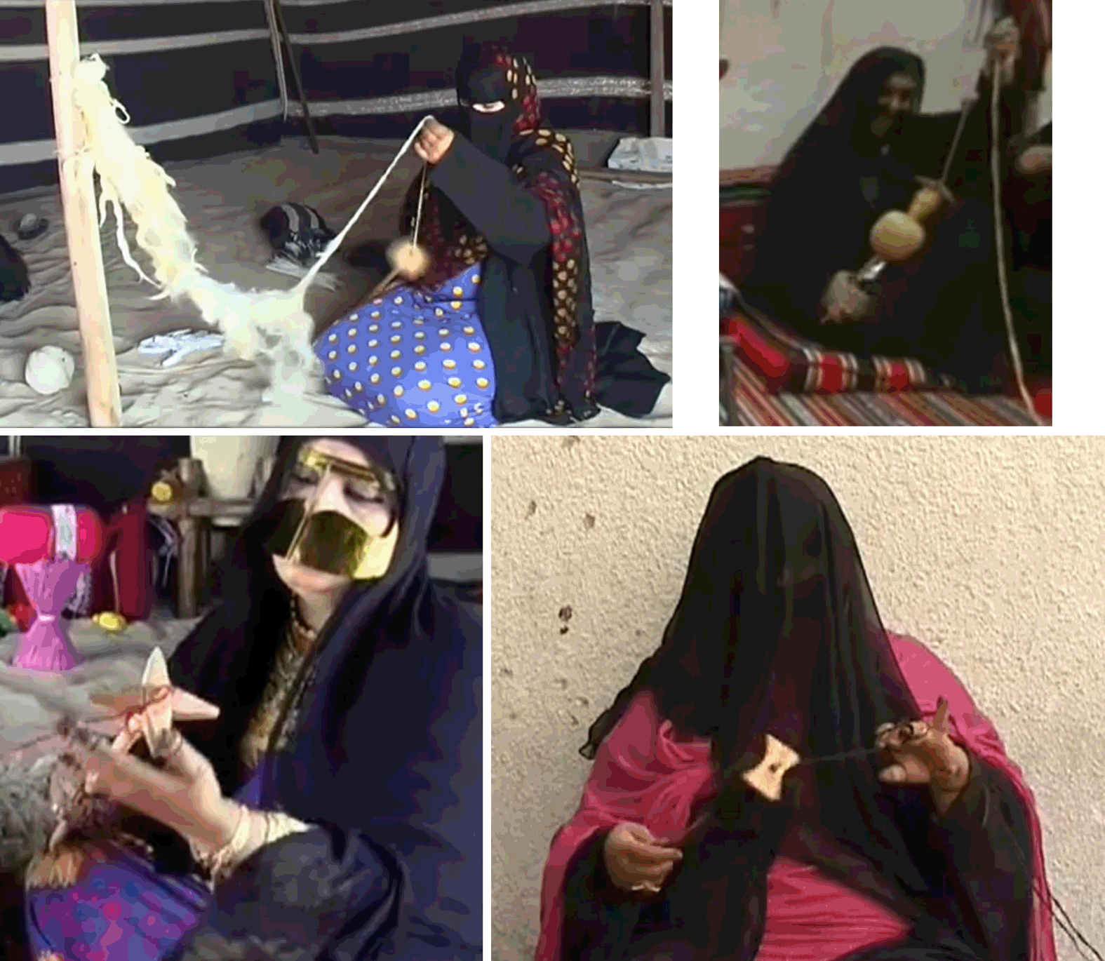 Abu Dhabi, women spinning Abu Dhabi, women spinning