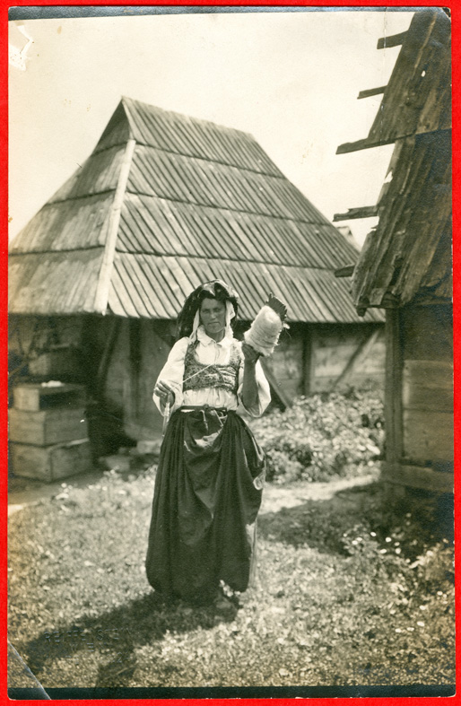Bosnia, woman spinning