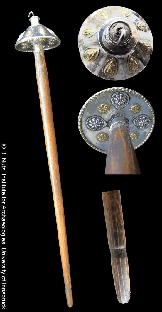 Turkmenistan,silver top whorl spindle