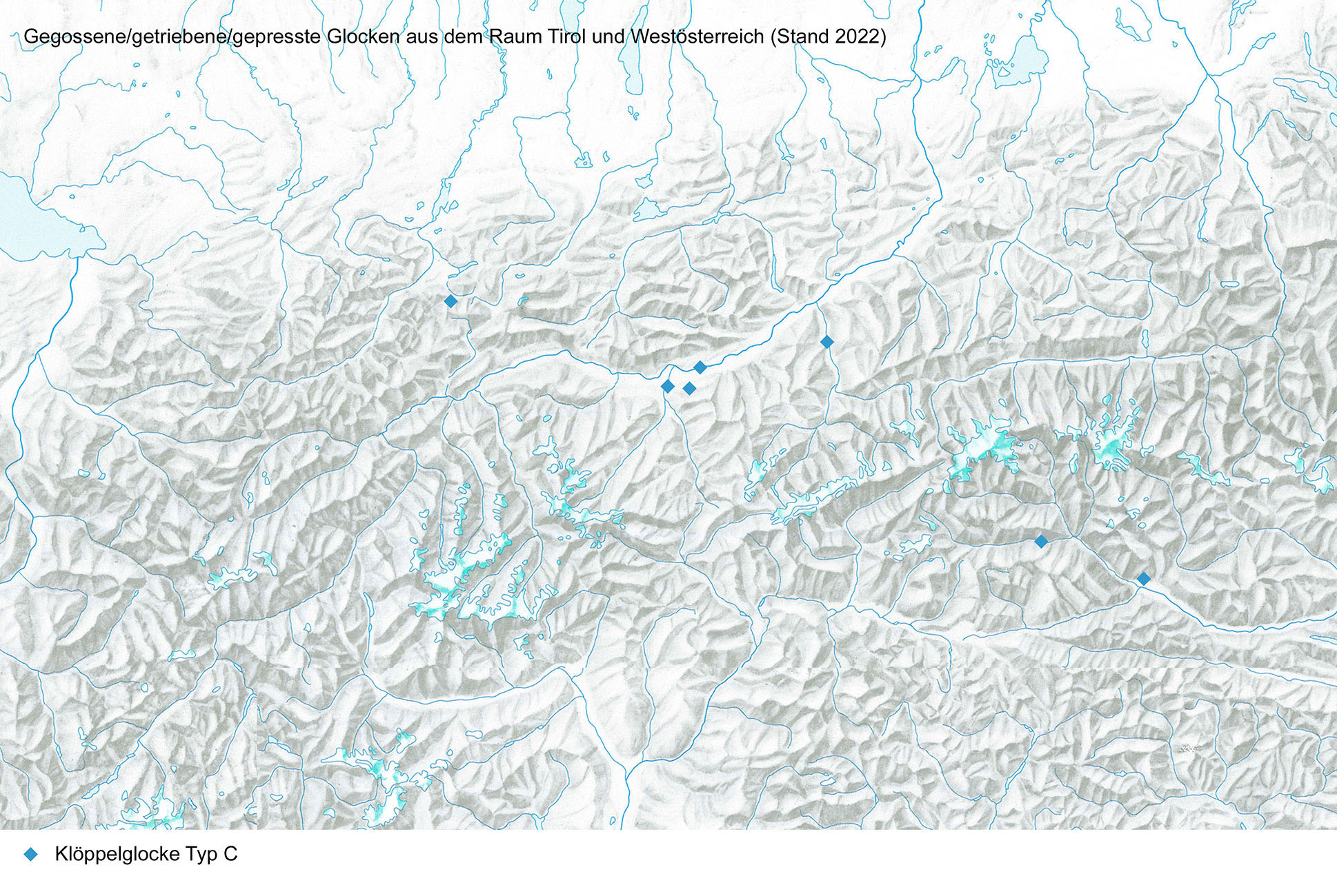 Kartierung Glocken Mittelalter und Neuzeit, Typ C Kartierung Glocken Mittelalter und Neuzeit, Typ C