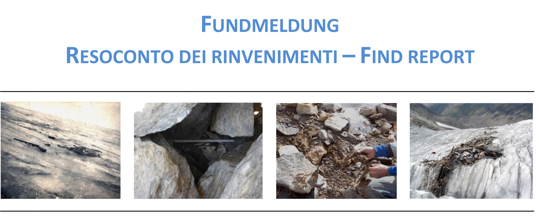 Gletscherfundmeldung