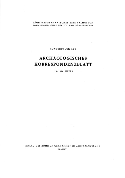 arch. Korrespondenzblatt 1994
