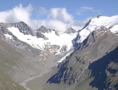 Das Gletschervorfeld am Rotmoosferner