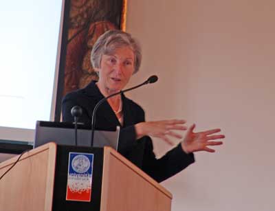 Irmgard Griss, Präsidentin des OGH hielt einen Vortrag an der Uni Innsbruck
