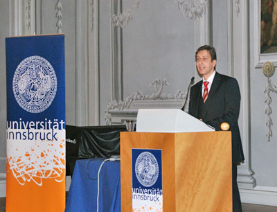 Ludger Helms hielt am 12. Januar seine Antrittsvorlesung an der Universität Innsbruck