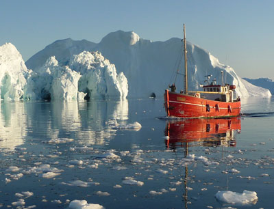 Die ExkursionsteilnehmerInnen konnten zahlreiche Eindrücke - wie heir in Grönland - s …