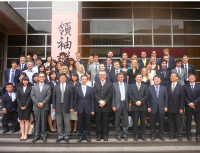 Rektor Töchtele traf VertreterInnen der drei taiwanesischen Paterneruniversitäten