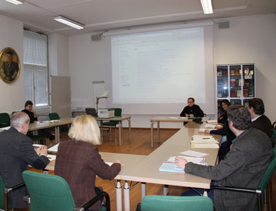 Zwanzig Archivare und Archivarinnen trafen sich Mitte Februar in Innsbruck.