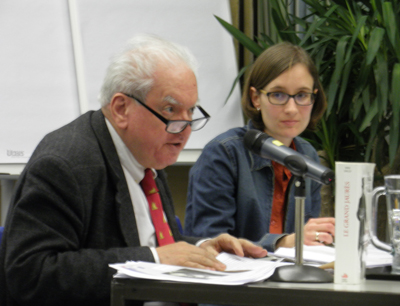 Prof. Michel Cullin und seine Übersetzerin Dr. Carmen Konzett