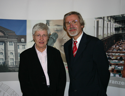 Johanna Dohnal und Dekan Fritz Plasser