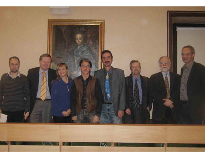 v.l.: Mag. Leichtfried (Madrid), Doz. Schmidl (Wien), Prof. Ortiz (Alcalá), Prof. Cas …