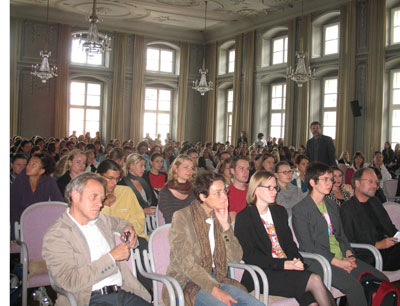 Zahlreiche Interessierte kamen zum  Medientag 2008 an die Uni Innsbruck