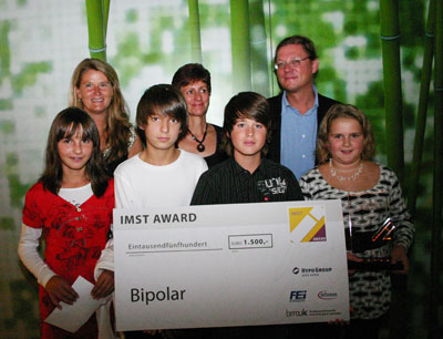 v.l.: vorne: Denise Kainz, Lukas Drobil, Matthias Nocker, Sarah Bender, hinten: Birgi …