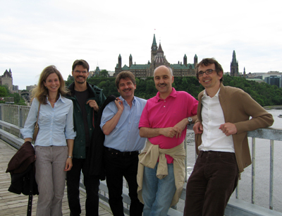 Innsbrucker TeilnehmerInnen am Symposium: v.l. Petra Steinmair-Pösel, Wilhelm Guggenb …