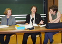 Prof. Iris Marion Young, Dr. Ulla Ernst und Dr. Michaela Ralser (v.l.n.r.)