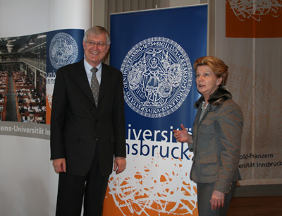 Rektor Manfried Gantner und Bürgermeisterin Hilde Zach