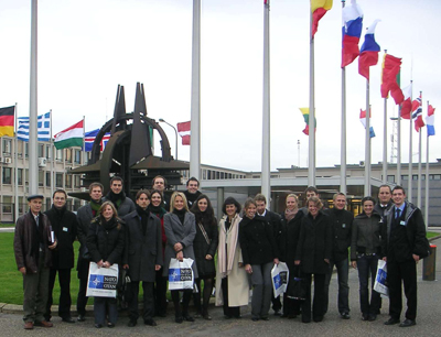 Die Studierenden in Brüssel
