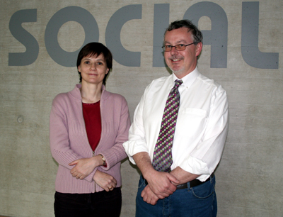 v.l.: Prof. Eve Chiapello (HEC Paris), Prof. Alan Scott (LFU Innsbruck)