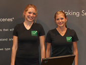 v.l.: Katharina Siorpaes und Kathrin Prantner schlossen tirolweit als die ersten beid …