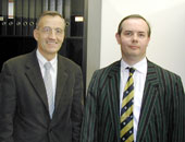 Prof. Tilmann Märk und Prof. Nigel Mason