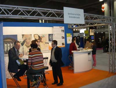 Uni Innsbruck ist auf Bildungsmessen stark vertreten