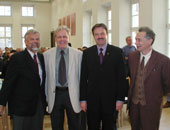 Rektor Hans Moser, Prof. Walter Methlagl, LR Günther Platter, Felix Mitterer