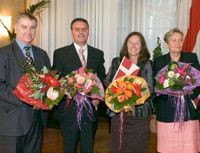 v.l. Prof. Anton Pelinka, Dr. Wilhelm Filla, Dr. Renée Schröder, Dr. Hildegunde Piza
