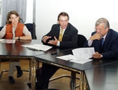 Dr. Suzanne Kapelari, Dipl.-Vw. Mag. HR Sebastian Mitterer, Rektor Prof. Dr. Hans Mos …