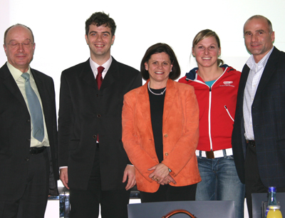 v.l. Dr. Heinrich Haselwanter (Personalchef RLB), Ernst Haunholter (Geschäftsführer A …