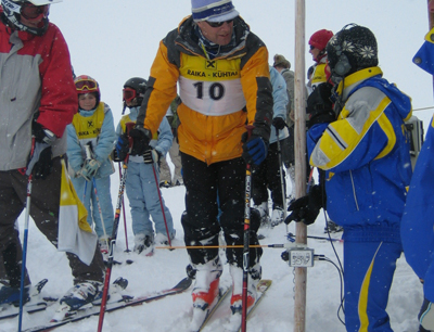 Prof. Michael Flach am Start